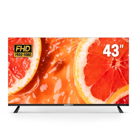 와우피프티 FHD LED TV 중소기업 대형 소형 109cm(43인치), 택배출고 스탠드