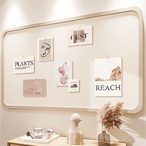 펠트 보드 무타공 게시판 안내판 알림 전시 80x120cm 융 부착식 자료판