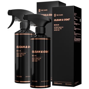 더클래스 클린앤코트 자동차 실내 세정 가죽 플라스틱 보호 코팅제 500ml, 2개