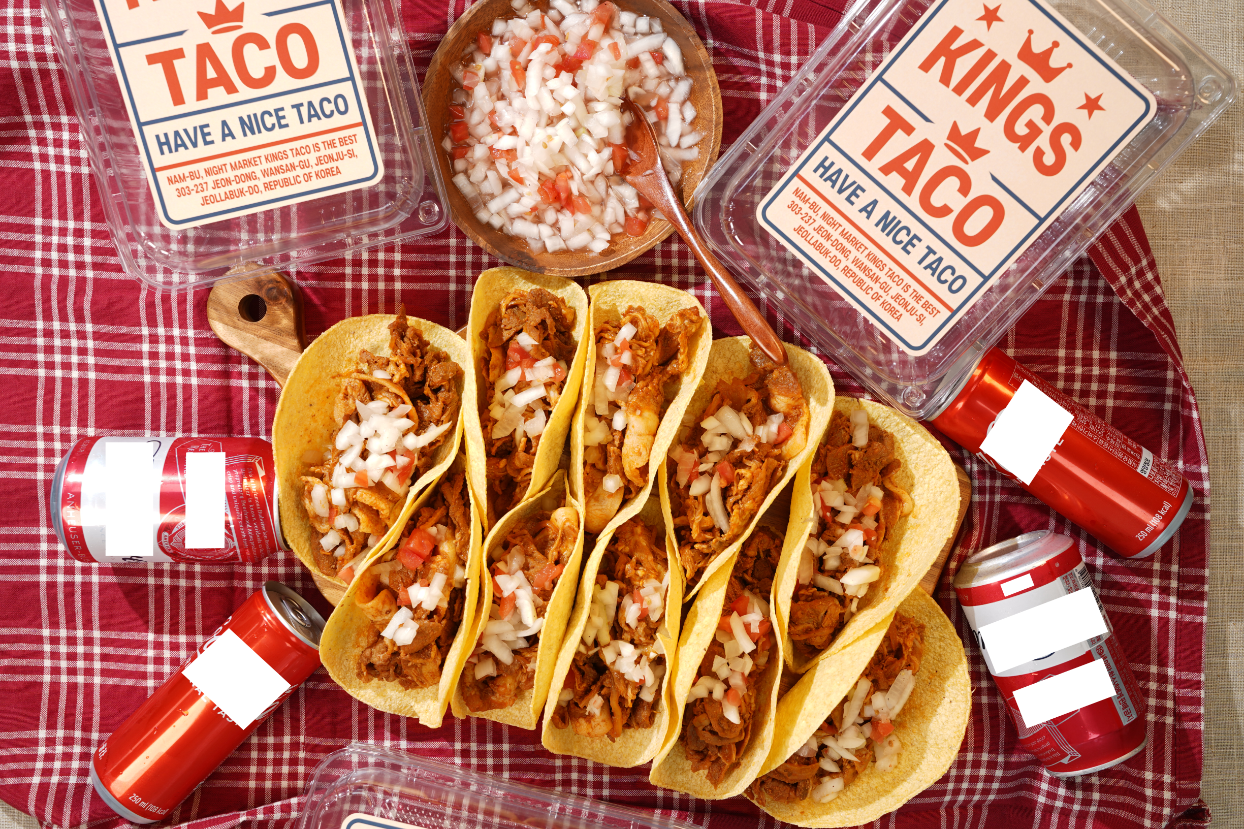 Jjeongtaco Premium Mexican Taco Party Pack, Meal Kit, Cooking Box (3 Servings) including Burrito, Tortilla