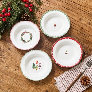 모던하우스 크리스마스 식기 겨울선물보따리 접시