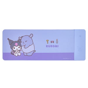 산리오캐릭터즈 듀얼 무선충전 장패드 게이밍 와이드 패드 캐릭터 쿠로미