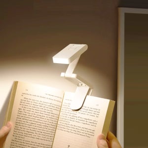 리와트 무선 미니스탠드 집게 클립 북라이트 독서등 휴대용 LED 공부등 LC-127