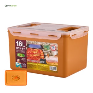 에코센스 황토 누름이 김치통 누름독 16L 고급형 x 1개