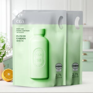 클라 섬유유연제 대용량 고농축 퍼퓸 라이프케어 플라워가든 2.7L 2개