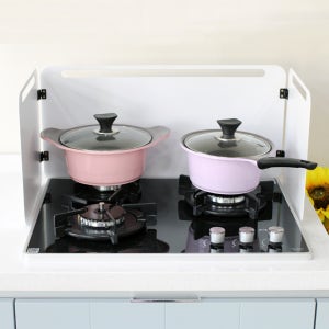 인덕션 가스렌지 가드 화이트 철제 렌지가드 기름튐방지 가림막 기름막이