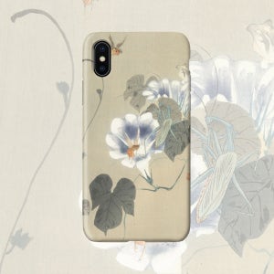 명화 케이스 3606 오하라 코손 Ohara Koson - 나팔꽃의 곤충들 Insects at Bindweed 동양화 화조화 아이폰XS하드