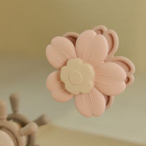 [보이보이] 실리콘 흡착 아기 스피너 촉감발달 치발기 장난감 플라워 핑크