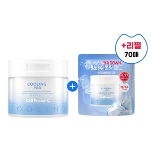 [리필기획] 셀퓨전씨 포스트알파 퍼스트 쿨링 패드 70매 + 70매 리필 / 대용량 데일리 토너패드
