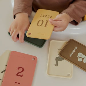 보이보이 실리콘 아기 숫자놀이 카드 촉감발달 치발기 장난감