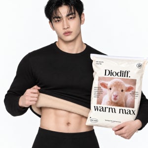 디오디프 웜맥스 프리미엄 발열 융털 기모내의 상하 세트
