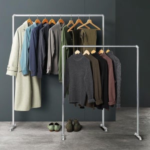 튼튼 파이프행거 철제 매장 가정용 미니코너 이동 스탠딩 옷걸이 거치대