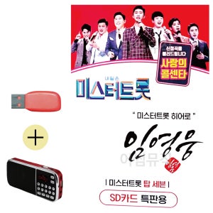 간편하게 듣는 USB + 효도라디오 임영웅 미스터트롯 히어로