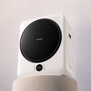 현대큐밍 3kg 미니건조기 의류건조기 안심살균 자가설치 화이트 QWRE03TWAZ