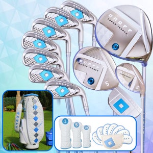 [한정판 스카이 블루] 다이와 온오프 LP 425 여성용 풀세트 11개 (우드5번,유틸4번)