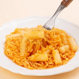 라뽁이 4종 라볶이 쌀떡 까르보나라풍미 매콤 까르보나라, 138g, 12개