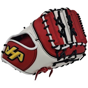 하타케야마 오리지널 샵오더 1루미트 야구 글러브 화이트/레드 HK-T01