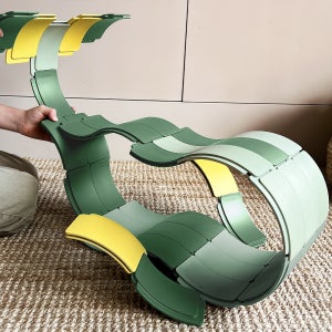 웨이투플레이 아치 블록 세트 유아 창의 교구 유치원 장난감 무한 놀이 가능성 54피스 빌더