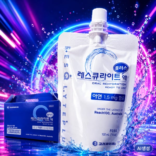 레스큐라이트 플러스액 1박스 레스큐라이트액 아기 성인 먹는 마시는 포도당 수분보충