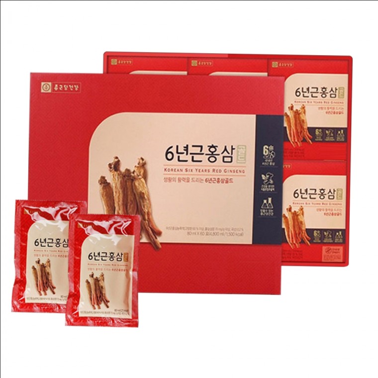 6년근 홍삼<b>골드</b> 홍삼 <b>골드</b> 80mlx60포 종근당건강 홍삼액