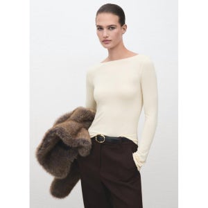 MANGO WOMAN 티셔츠 ANI Vanilla 17047817