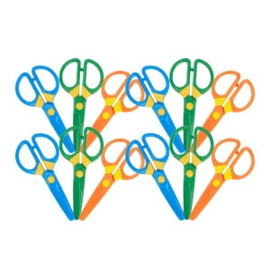 [캐스B] 아트스쿨 안전가위 12개세트(1131set) 색상랜덤 어린이 양손 왼손잡이가위