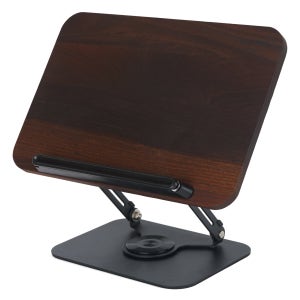 BOUMBI 국내생산 탄화느티나무 회전형 높이 조절 원목 독서대