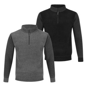 SNP골프 남성 모션 컴포트핏 하이넥 기모 골프 니트