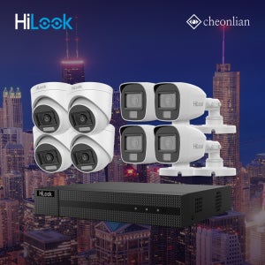 하이룩 210만화소 야간컬러 카메라8대(실내4+실외4) 8채널 DVR 녹화기 CCTV 세트