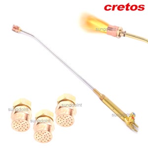 cretos 용접 가열기 확산식 중형 EX811 (전장/780mm) 가열화구 팁 3종포함