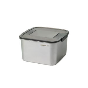 코멕스 스텐킵스 슬라이드투락 정사각 높은형 3.7L 반찬통 스테인레스 밀폐용기 밀프랩