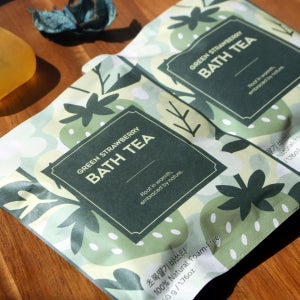 다예팜 천연입욕제 초록딸기 바쓰티 50g 연말선물 호캉스 준비물