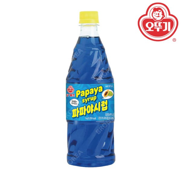 오뚜기 파파야 슬러시 시럽 1kg 외 10종 과일향 원액 에이드