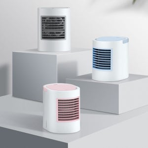 LED 미니 냉풍기 서큘레이터 수냉식 날개없는 무소음 조용한 써큘레이터 탁상용 저소음