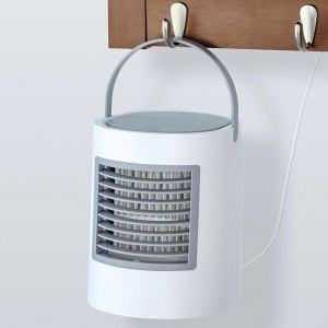 북유럽 디자인시원한 여름 냉풍기 LED 서큘레이터 날개없는 무소음 조용한 써큘레이터