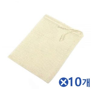 다용도 삼베주머니 소형 14x19cmx10개 거름망 국물다시망 국물백 국물주머니 국물팩