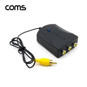 Coms Video 분배기 3대1 RCA 컴포지트용어댑터 제공 ido 모니터