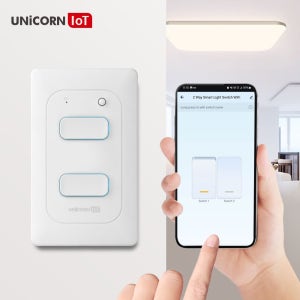 유니콘IoT 2구 스마트 벽스위치 무선원격제어 TS-SW2 홈 조명