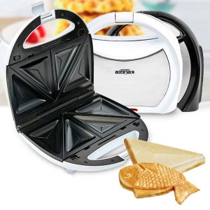 크루거733 붕어빵 샌드위치 3in1 와플메이커 크로플 기계