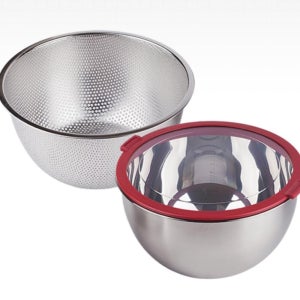 가정용 스텐 샐러드 믹싱볼 펀칭볼 콤보 세트 24cm 베이킹 다라이 대야 양푼 그릇