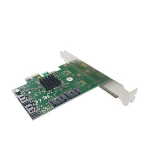 SATA3x4 PCI-e 카드 SATA포트 추가 사타포트 사타pci 메인보드사타포트