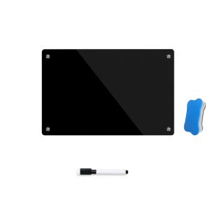 케이비지리테일 패밀리노트 냉장고 메모 보드 자석 투명 아크릴 블랙