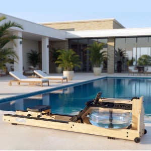 바디엑스 클럽용 우드 아쿠아 로잉머신 Q45 홈트 유산소 노젓기 전신 헬스 근력