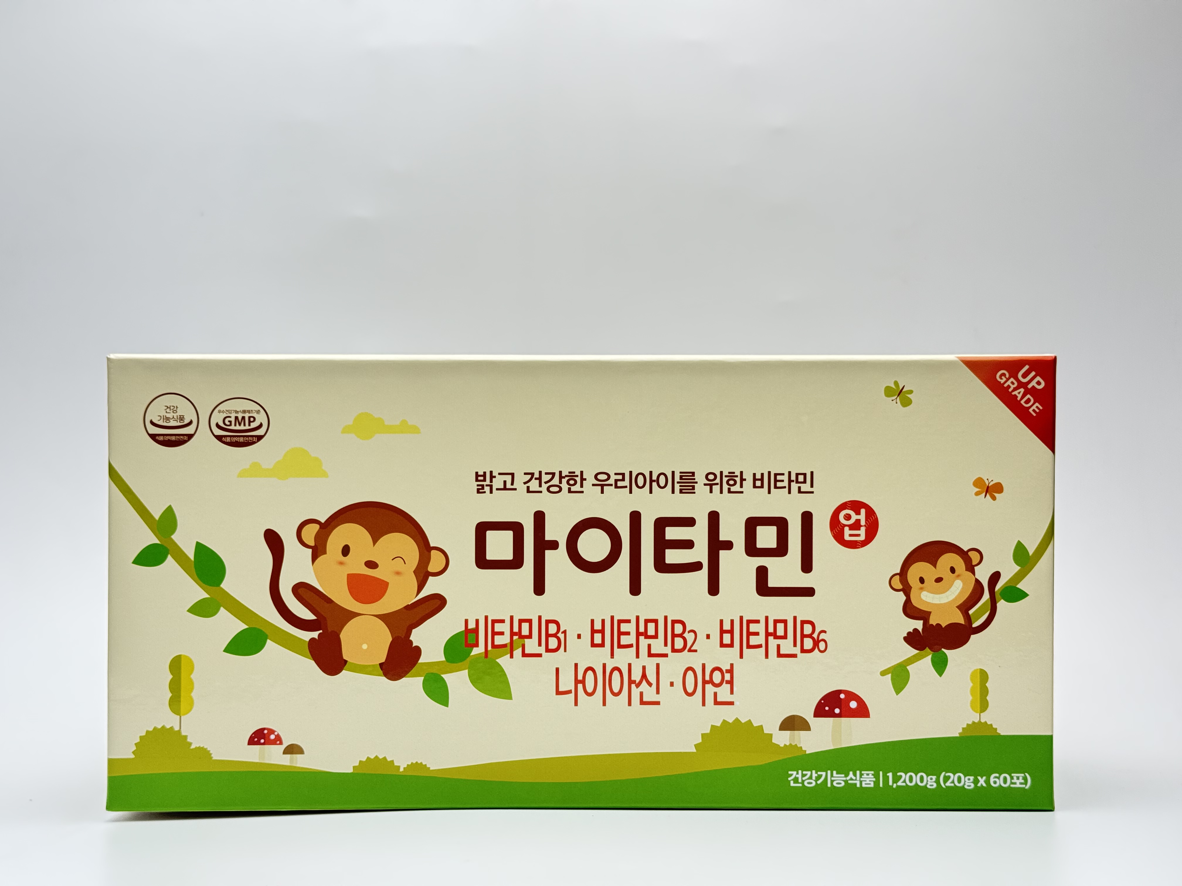 <b>네이처스팜</b> 마이타민 업 60포 어린이 멀티비타민 비타민B 아연 나이아신