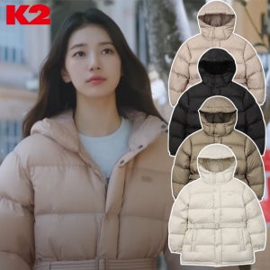 K2 수지패딩 베이글 후드 구스 다운 점퍼 패딩
