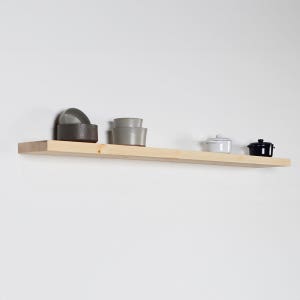 무지주 벽선반 원목 나무 벽걸이선반 인테리어 800x200, 1단, 무도장