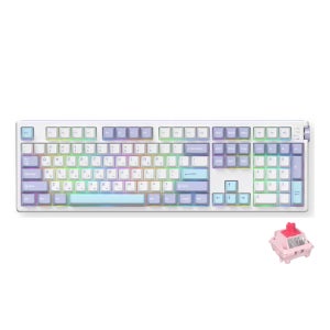 앱코 A108K 3모드 퀵스압 유무선 기계식 키보드 초저소음 벚꽃축 리니어