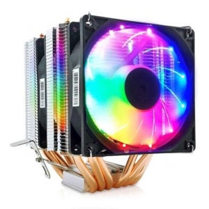 CPU쿨러 RGB 92MM 공랭 인텔 LGA1700 AMD지원 PWM 4핀 열전도 메인보드