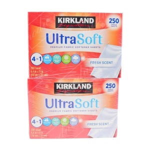 건조기 섬유시트 울트라소프트 250매 2개 형 정전기방지 종이 세탁 드라이 바운스