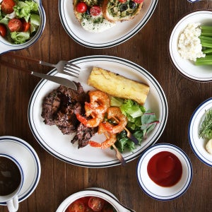 [디시위시] 시라쿠스 뉴욕 킹스인 레트로 빈티지 디저트 카페 도자기 식기 29cm 타원접시, 콜라브라운